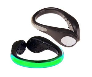 Luz de correr para zapatos elástica: reflectores de seguridad fáciles de instalar para fijar zapatos, flash, paseos nocturnos, correr, patinar, noches oscuras de invierno, utilidad multiusos para