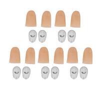 Luz de Dedo con Pilas, Encendido Automático al Insertar, Material PVC Resistente, Tamaño Pulgar Adulto, para Más de 14 Años, 3 Unidades de Colores Variados (Verde)