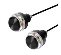 Luz de del de 2 Piezas para el Manillar de la Motocicleta de 22 mm Compatible con la mayoría de Las Bicicletas.