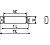 Luz de delimitación lateral HELLA 2PS 008 645-991