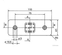 Luz de delimitación lateral HERTH+BUSS ELPARTS 82710189