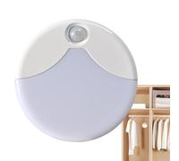 Luz de detección de movimiento, luces de escalera con sensor de movimiento interior - Luz nocturna LED magnética inalámbrica alimentada por batería,Apliques de pared compactos con pilas de ahorro de