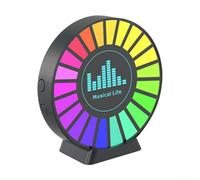 Luz de detección de sonido, con 8 modos de velocidad, sensor de cambio de color RGB, grabación 2K HD, herramienta de investigación paranormal, negro