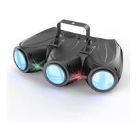 Luz de discoteca, luz de fiesta tipo dirigible, 192 haces de luz LED integrados, DMX 4 canales con control de voz, ideal para cumpleaños, Halloween, eventos en bares y Navidad