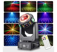 Luz de discoteca para fiesta, cabeza móvil, ZS101, proyector LED RGB DJ controlado por música, luces de discoteca, efecto DMX, para KTV, reunión familiar, boda, cumpleaños, Halloween