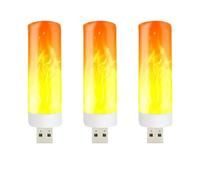 Luz De Efecto De Llama LED - Luz De Llama Recargable Por USB Para Ahorro De Energía | Luz LED De Efecto De Llama, Atmósfera Cálida, Linterna Decorativa Similar A Un Fuego, Lum