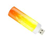 Luz de efecto de llama | Luz de llama LED de 3.4 pulgadas | Bombilla de llama LED | Iluminación de atmósfera recargable USB para fiestas de vacaciones y decoración nocturna en interiores