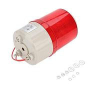 Luz de Emergencia Roja, BEM-1081 220V Alarma Luz LED Giratoria | 120dB de sonido y luz rotativa, bombilla LED super brillante, montaje con tornillos