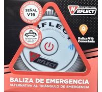 Luz de Emergencia V16 con Geolocalización, Obligatoria a Partir de 2026. Baliza Conectada con DGT 3.0, Señal V-16 Conexión con Telefónica Tech. Esim Válida hasta 2038 (Pack 1 Ud)