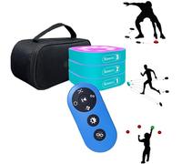 Luz de entrenamiento de reacción, dispositivo de entrenamiento de velocidad recargable por USB con control remoto, 4 modos, distancia de detección de 10 cm para coordinación ojo-mano y mejora de la