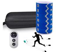 Luz de Entrenamiento de Reacción, Equipamiento de Entrenamiento Ágil de Velocidad de Reacción con 6 Luces, 4 Modos y 4 Colores de Luz, Entrenador de Velocidad Reflexiva para Fútbol, Boxeo, Fitness