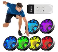 Luz de Entrenamiento de reacción, Mejora la Velocidad y la Agilidad, 6 Modos y 5 Luces, Ideal para Entrenamiento de fútbol, Baloncesto y Boxeo.