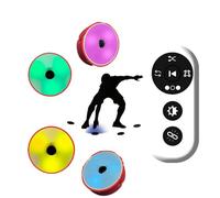 Luz de entrenamiento de reacción, sistema de entrenamiento de velocidad ágil con 4 luces + control remoto, para reflejos, coordinación ojo-mano, fisioterapia y deportes