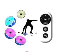 Luz de entrenamiento de reacción, sistema de entrenamiento de velocidad ágil con 4 luces + control remoto, para reflejos, coordinación ojo-mano, fisioterapia y deportes