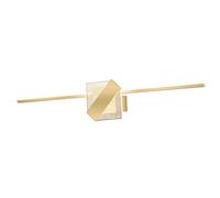 Luz De Espejo De Baño Dorada, Luz Delantera De Espejo Moderno con Pantalla De Acrílico, Temperatura De 3 Colores, Lámpara De Pared De Metal Luces De Gabinete De Espejo De Inodoro para Restaurante De