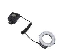 Luz de Flash de Anillo Macro LED, 48 Piezas Luz de Flash de Anillo LED Macro con Pantalla LCD para Cámaras DSLR, Luz de Flash con Anillos Adaptadores Difusor de Flash