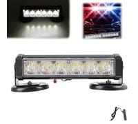 Luz de flash magnética fuerte for coche, 6 LED de alta intensidad, luz estroboscópica impermeable Ip66 con control remoto, luces estroboscópicas de emergencia, luces de policía de advertencia, cambio