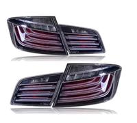 Luz de Freno Compatible Con BMW Serie 5 F10 F18 2011-2017 Faros Traseros Modificados Luces DRL Intermitentes Automóviles Luces Instalación Plug And Play Coche Traseras(Red black)