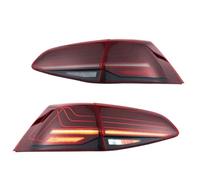 Luz de Freno Compatible Con VW Para Golf 7 MK7 MK7.5 2014-2021 Faros Antiniebla Luces Diurnas Freno Intermitentes Instalación Plug And Play Luz Trasera(Red)