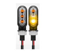 Luz De Freno Delantera Y Trasera para Motocicleta para Yamaha YZF R15 V2 V3 V4 R25 R6S R3 R6 R1 R7 R9 con Intermitente Moto Intermitente de conducción(Transparente,2 Piezas)