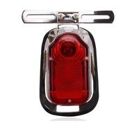 Luz de freno trasera para señal para giro motocicleta, luz automática para matrícula, roja para Choppers Cruisers para Classic Intermitentes para moto