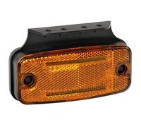 Luz de gálibo con catadióptrico y soporte - 2 Led - 12/24V - Naranja