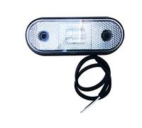 Luz de gálibo LED blanca con reflector para remolques de camiones