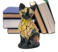 Luz de gato, luz nocturna LED vintage 3D de resina, lámpara de gato para niños, para cuarto de bebé, dormitorio, sala de estar, hogar, oficina, escritorio, chimenea, chimenea, bar