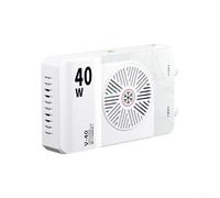 Luz de grabación RGB de 40 W para streaming en vivo y fotografía, luz portátil a todo color con control de brillo, carcasa ABS para vlogging y creación de contenido, color blanco