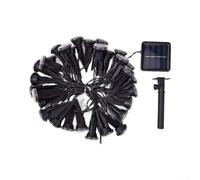 Luz de guía solar de plástico al aire libre impermeable lámpara de césped | IP44 impermeable, sensor automático del atardecer al amanecer, carcasa de plástico, luz blanca/amarilla