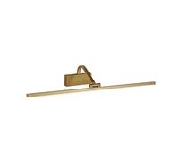 Searchlight Picture Lights - Aplique de pared de cuadro con 1 luz LED integrado Dorado cepillado