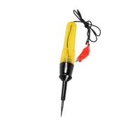 Luz de inspección de circuito de vehículo 6-24V sonda con metal, amarillo | Agarre transparente para uso de diagnóstico de terminales de cableado