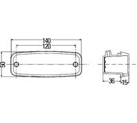 Luz de intermitente adicional derecha 2BM 002 847-021 HELLA para MERCEDES-BENZ