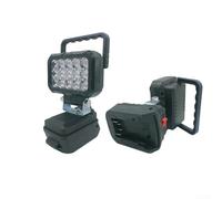 Luz de inundación inalámbrica de mano de 15 LED compatible con baterías de iones de litio DCB200 DCB203 de 18 V, luz de trabajo nominal IP67 con protección contra sobrecalentamiento y sobrecarga