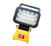 Luz De Inundación LED Profesional Impermeable Con Batería 18 V Con Doble Puerto USB Para Emergencias Camping Y Trabajos Aire Libre Luz Trabajo Recargable Por USB