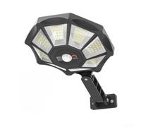 Luz de inundación solar 168 LED al aire libre con detección de movimiento e iluminación automatizada del anochecer al amanecer para una mayor seguridad nocturna