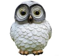 Luz de jardín de resina con sensor automático para uso en exteriores, diseñada para iluminar jardines, patios y parques con tecnología de ahorro de energía (blanco)