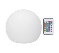 Luz de la bola de cambio de color LED: 16 temperaturas de color, 4 modos de luz con parpadeo y salto, control remoto y botón, carcasa de educación física duradera, instalación