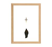 Luz de la lámpara de Jesús - Marco de Cristo LED 4D, decoración inspiradora de la pintura artística cristiana de pared | Para el hogar, salón, dormitorio, iglesia, Pascua, Navidad, regalo