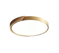 Luz de lámpara de araña, luz de techo de montaje de led redondo de cobre ultra delgado de 1.5in, lámpara de techo de atenuación de tres colores, tono de lámpara acrílica, accesorio de luz de techo de