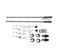 Luz de Látigo LED, 2 Luces de Látigo LED de 3 Pies con Asta de Bandera Control de Aplicación de Color RGB Luz de Látigo de Persecución para UTV ATV Camión Barco 12-24V