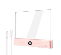 Luz de lectura ajustable, lámpara de página completa, recargable de 12 pulgadas con LED brillante, luz de estudio de escritorio con brazo plegable, diseño de mesa para artistas, estudiantes, dormitori