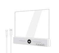 Luz de lectura ajustable, lámpara de página completa, recargable de 12 pulgadas con LED brillante, luz de estudio de escritorio con brazo plegable, diseño de mesa para artistas, estudiantes, dormitori