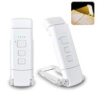 Luz de Lectura Alyvisun, 3 Modos de Color y 5 Niveles de Brillo Regulables, [Función de Temporizador y Recargable por USB] Lámpara de Lectura, Batería de 80 Horas de Duración (Blanca)