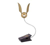 Luz de lectura de la snitch dorada de Harry Potter, clip para libro con 3 niveles de brillo