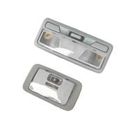 Luz de Lectura Interior Delantera y Trasera para Coche, lámpara de Techo Tipo cúpula Gris para Mitsubishi Lancer Outlander EX ASX Pajero V73 V77 (A y B - Delantera y Trasera)
