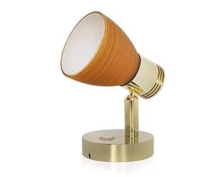 Luz de Lectura Puntual LED - MASO Lámpara de Pared de Iluminación Dual Ajustable con Interruptor Táctil, 12 / 24V Camper Van Caravan Barco RV Lámpara