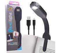 Luz de Lectura Recargable Flexilight | Marcador y Luz de Lectura 2 en 1 | Lámpara LED con Clip | Luz de Libro para Leer para Niños, Adultos | Accesorios Libros | Regalo Lectores