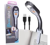 Luz de Lectura Recargable Flexilight | Marcador y Luz de Lectura 2 en 1 | Lámpara LED con Clip | Luz de Libro para Leer para Niños, Adultos | Accesorios Libros | Regalo Lectores