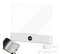 Luz De Lectura, Regulable Con Temporizador, Panel Transparente De 3 Colores, Pan-el Luz LED Para Libros, Panel Plano Claro Cuidado Visual Para Mujeres, Niños, Lectores, Hogar, Viajes, Oficina